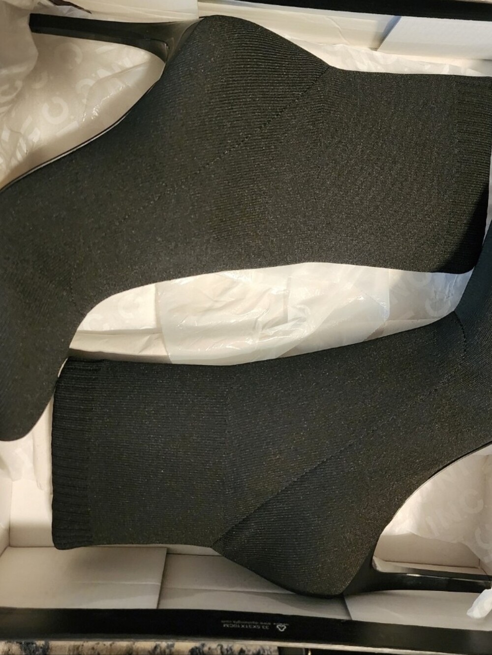 INC Vidalia Black Knit Sock Boots – Size 9.5M (NIB) - Picture 6 of 8